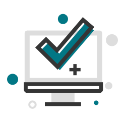 check mark in the screen icon